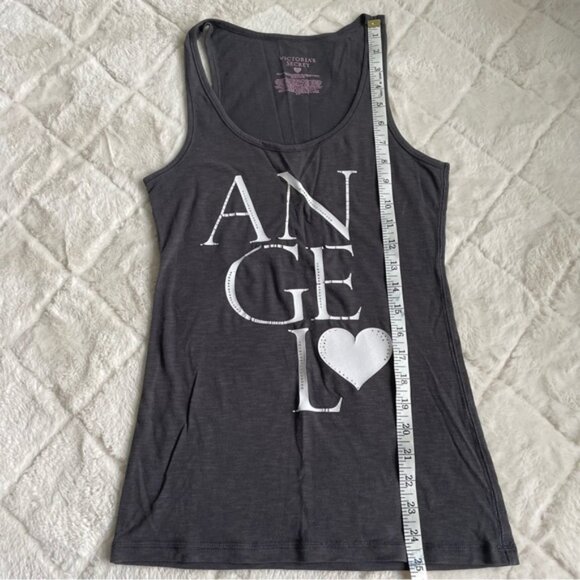 Victoria's Secret | Gray "Angel" Bling Tank Top | Size Small - Picture 8 of 9